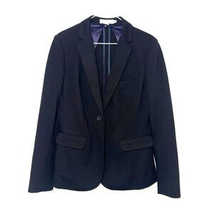 Boden Ponte Single Button Blazer - Black 10R